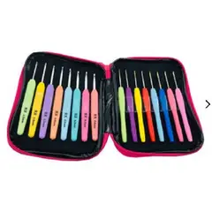 GENERICO - Set Crochet 16 Pcs + Bolso Portátil Lm009