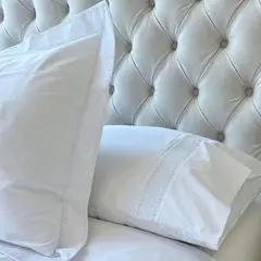 CASA CECILIA - Funda de Almohada 50X90 Blanca Modelo Espiga