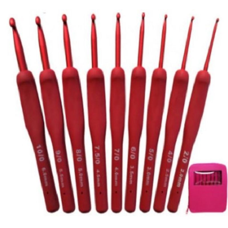 GENERICO - Set Crochet 9 Pcs + Bolso Portátil Lm010…