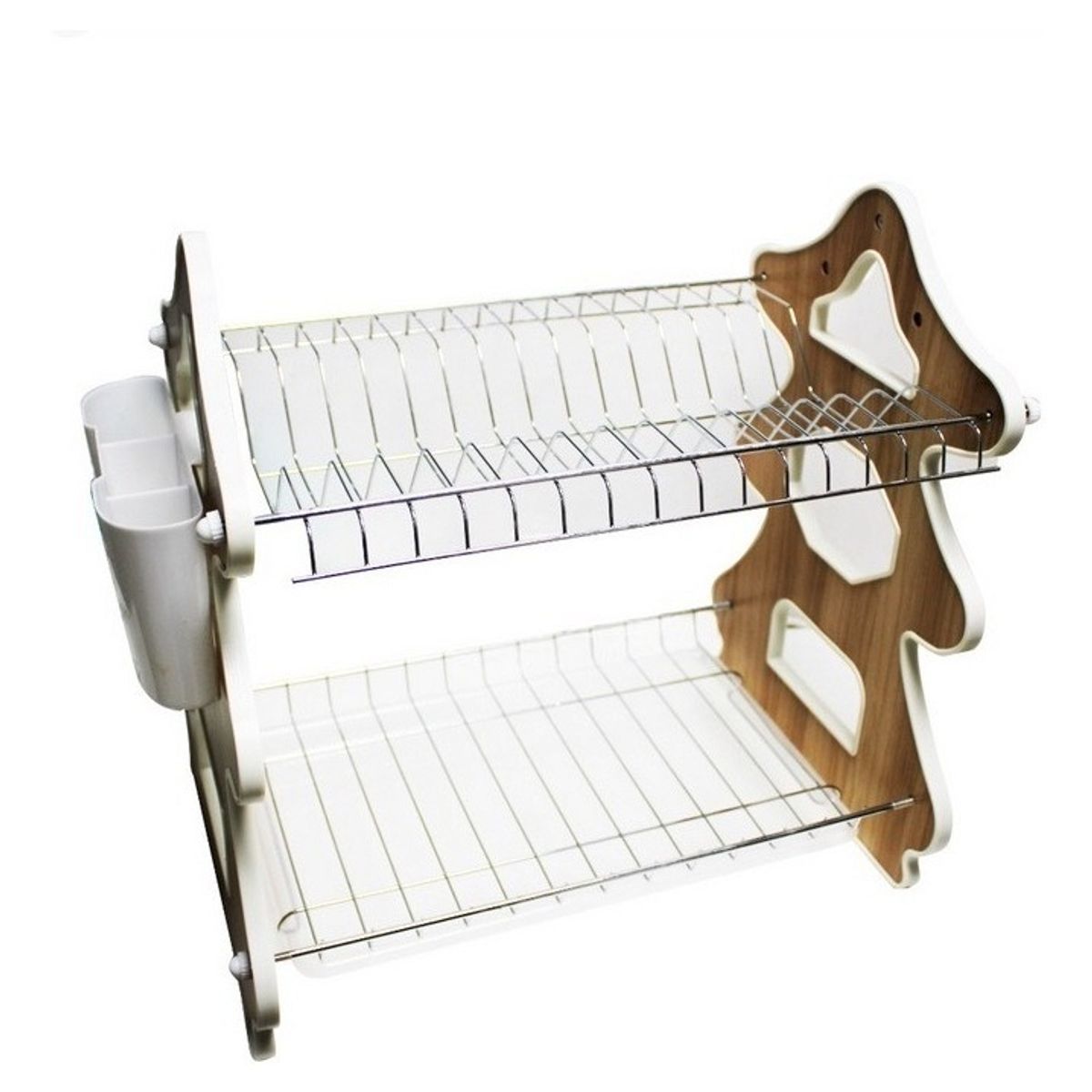 GENERICO - Secador Platos Multiusos 2 Niveles Porta Cubiertos Y Drenaje…