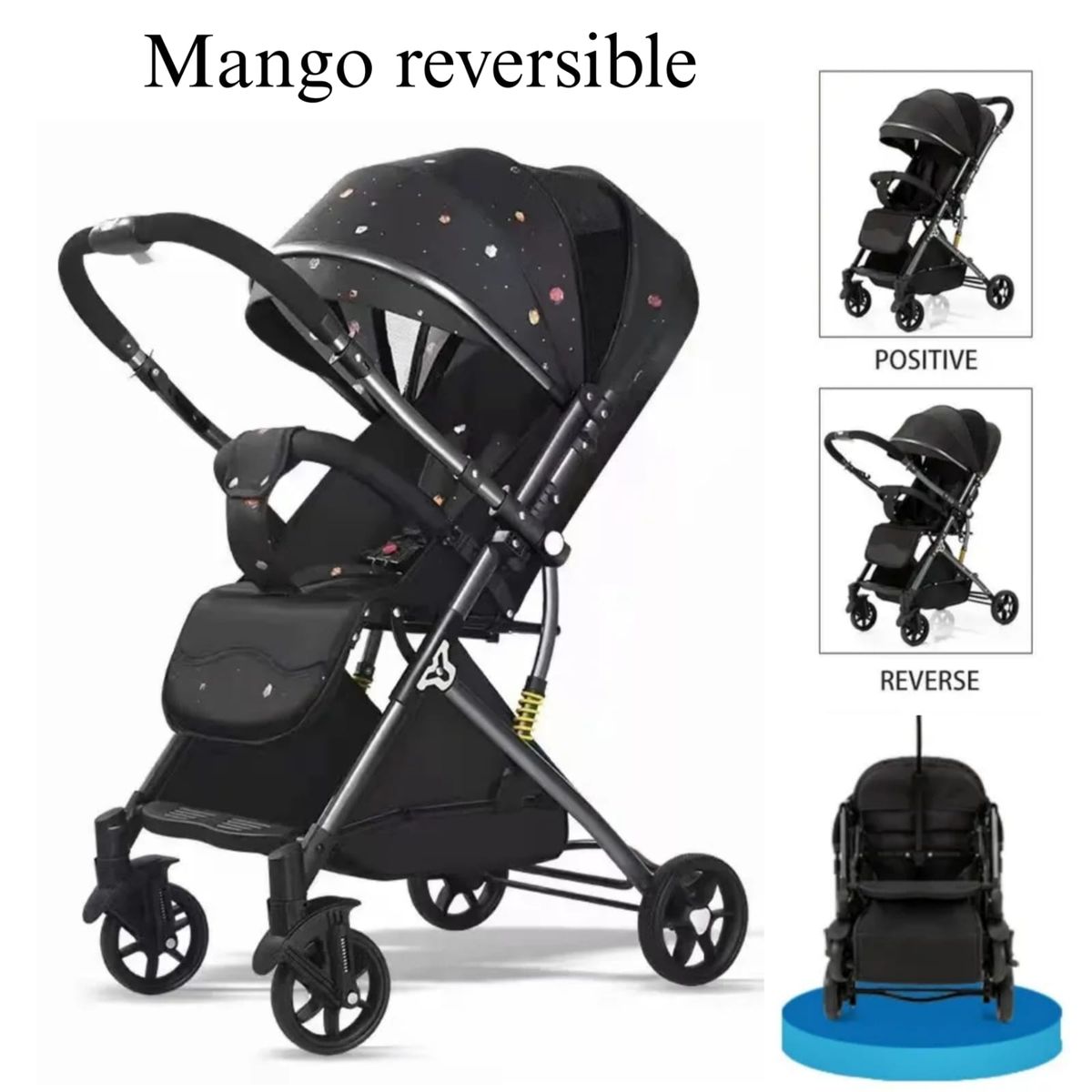 VOYAGE - Coche Paseo V6 Diamond Reversible