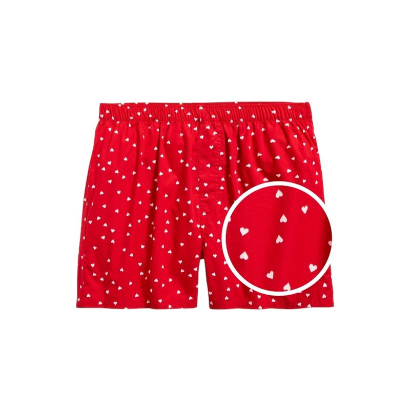 OLD NAVY - Bóxer Shorts Corazones Rojo OLD NAVY