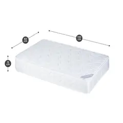BBQOOL - Colchón Infantil Resorte Cozy 130x60x15cm