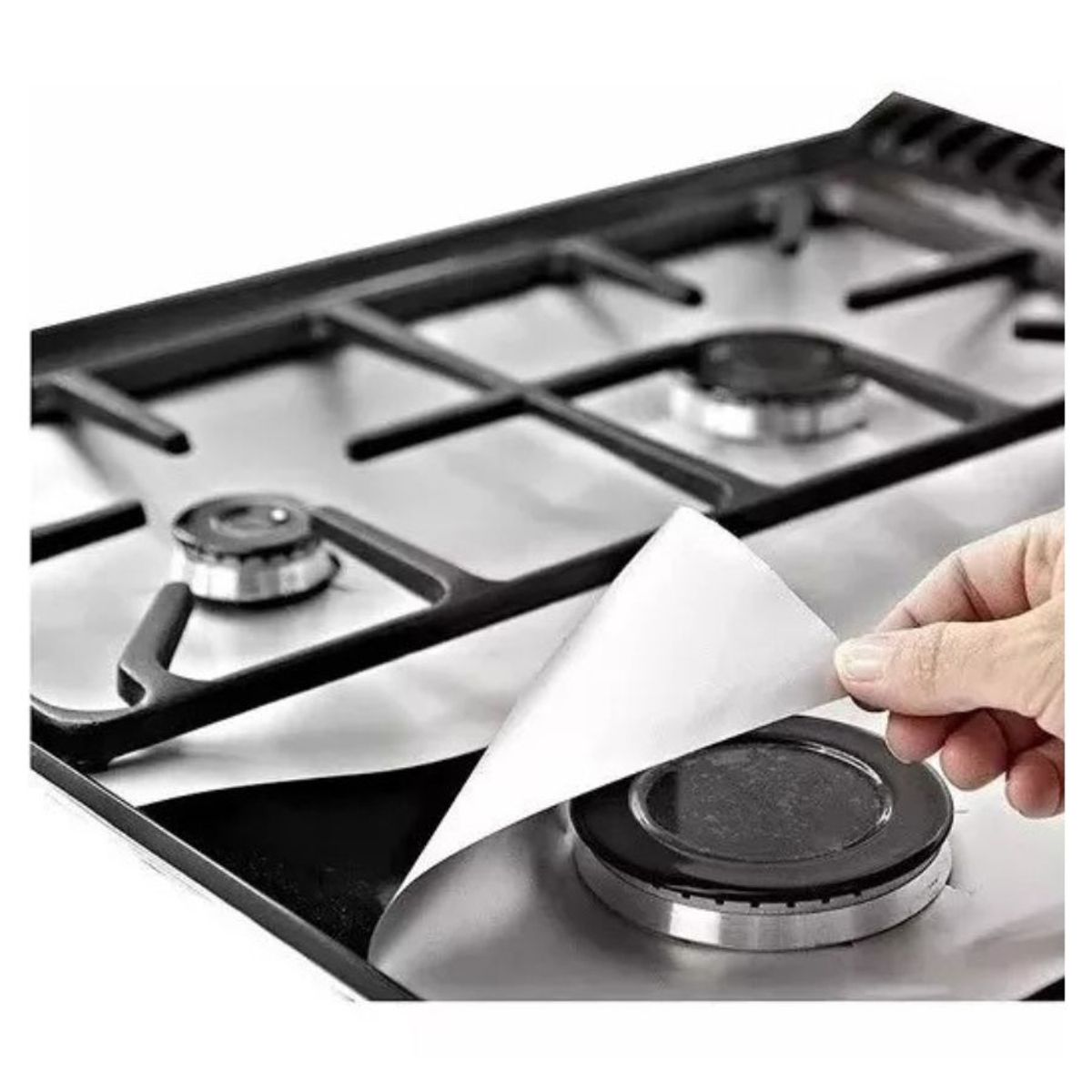 GENERICO - Pack 4 Papel Aluminio Laminas Protector Cocina Estufa Fogón