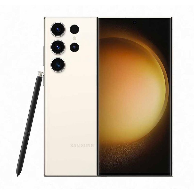 SAMSUNG - Samsung Galxy S23 Ultra 256GB 12 Ram Cream