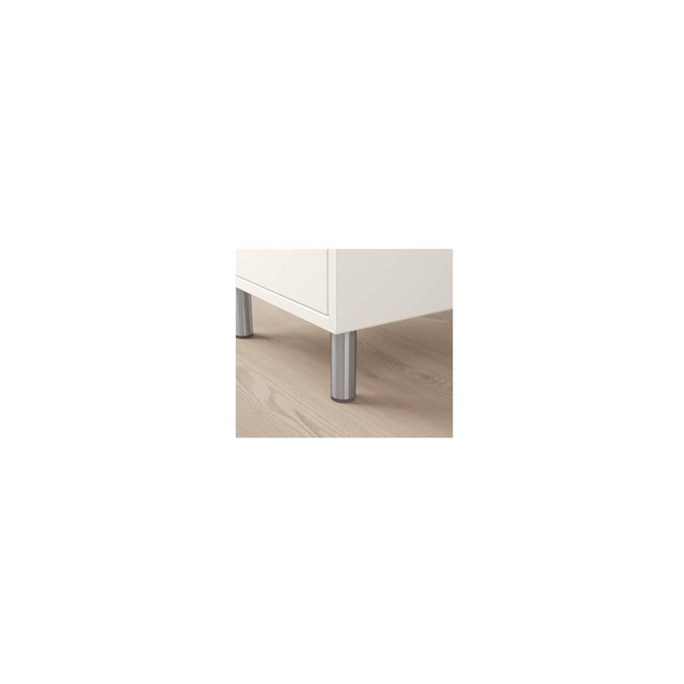 Kit de 4 Patas Con Placa Para Sillones y Gabinetes Altura 10 Cm