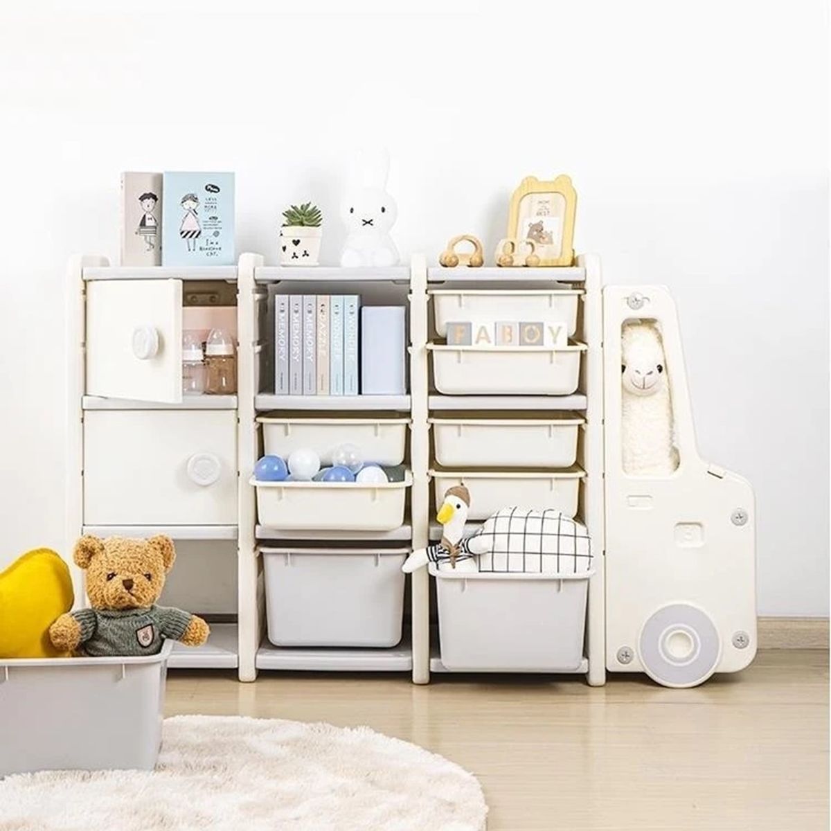 WAKESHOME - Organizador de Juguetes Closet de Almacenamiento para Niños…