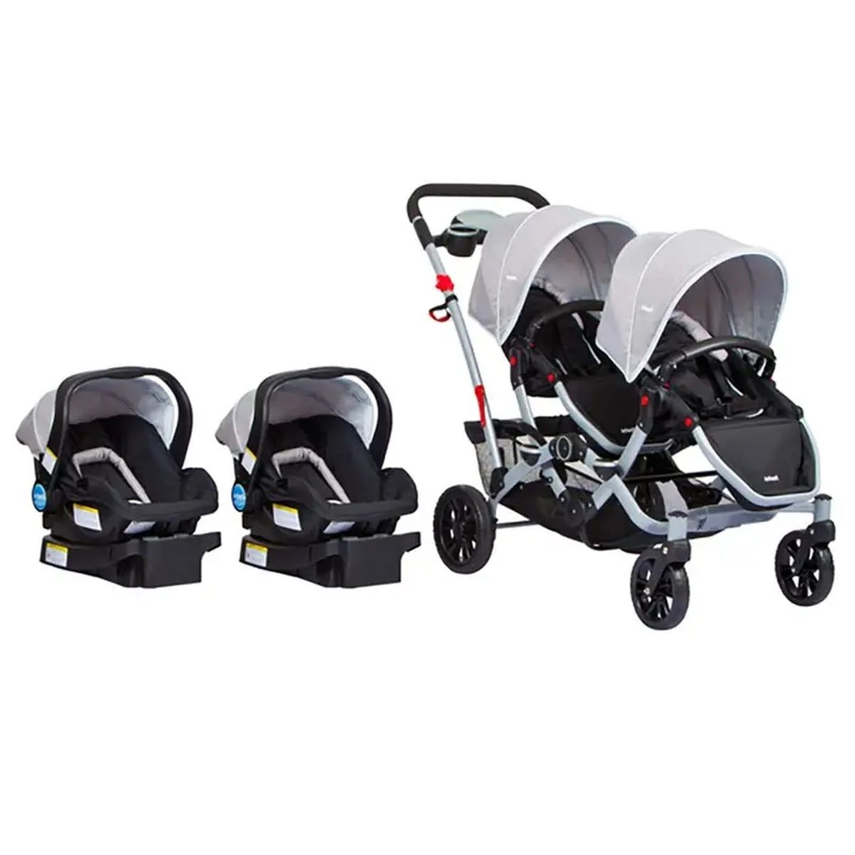 INFANTI - Coche Duo INFANTI Ride Gery + 2 Sillas + 2 Bases