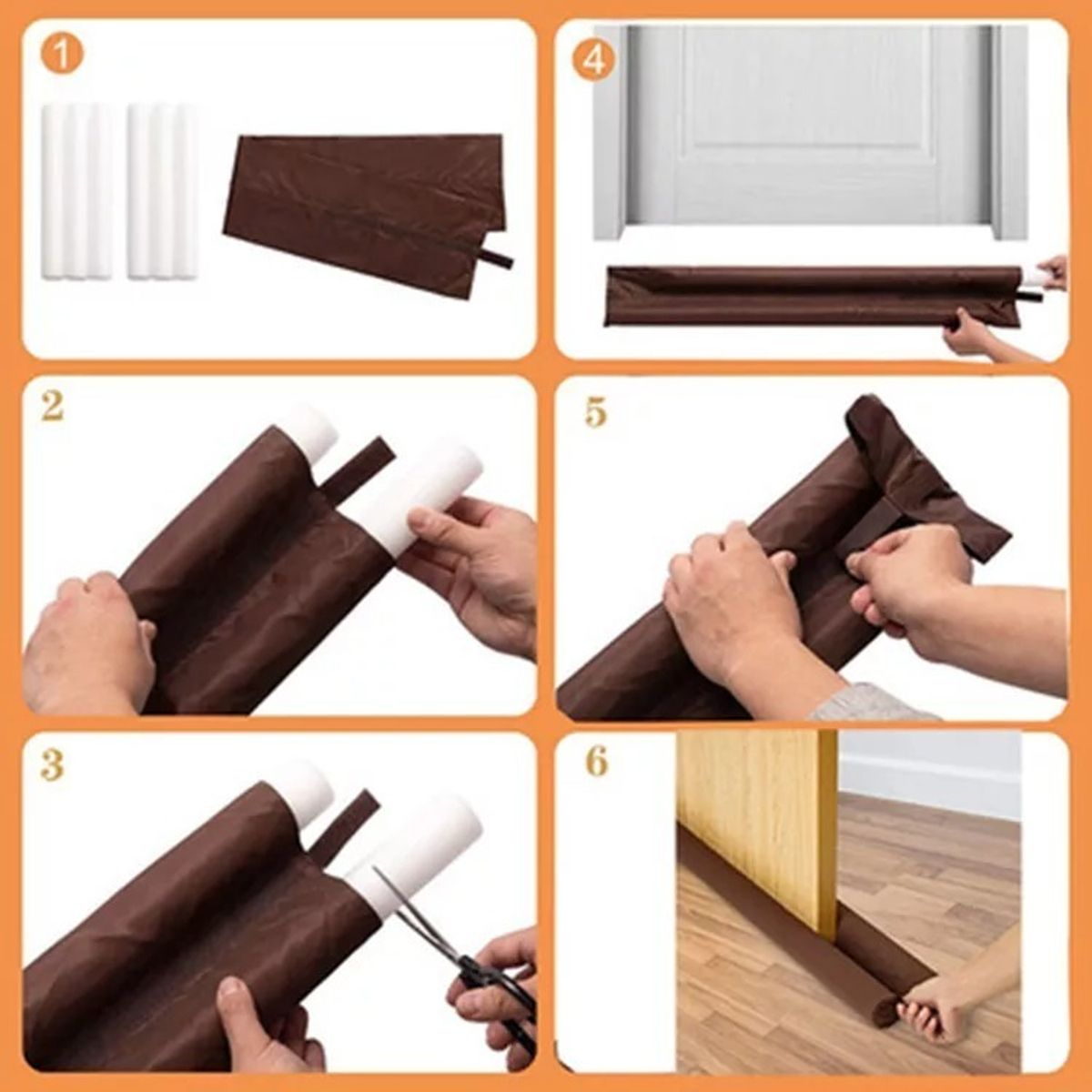 GENERICO - Pack x2 Cubre Puertas Aislante De Temperatura Bichos Insectos…