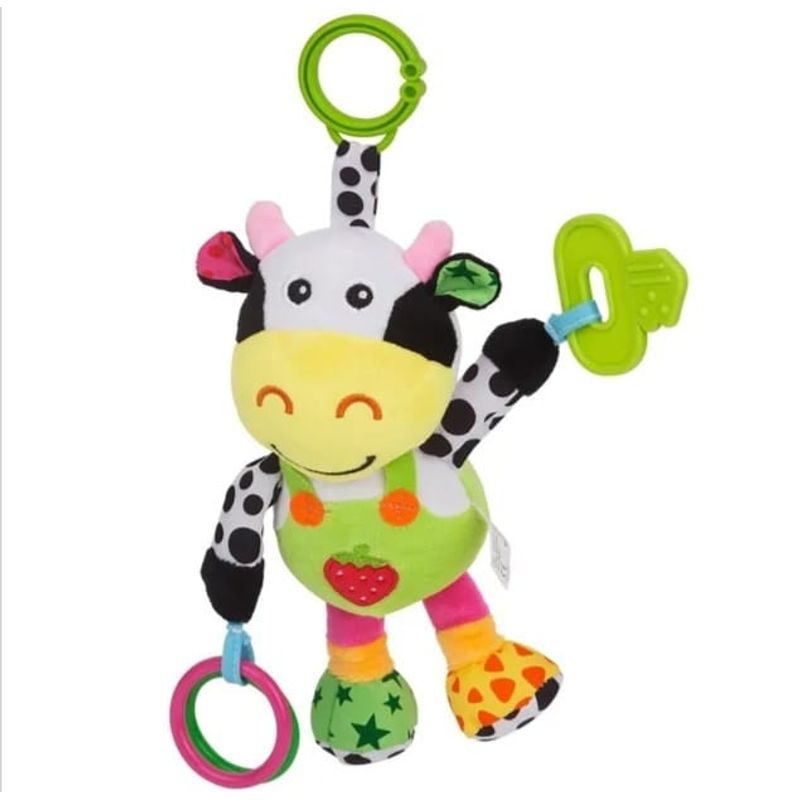 GENERICO - Peluche apego juego bebe Con Sonido Modelo Vaquita