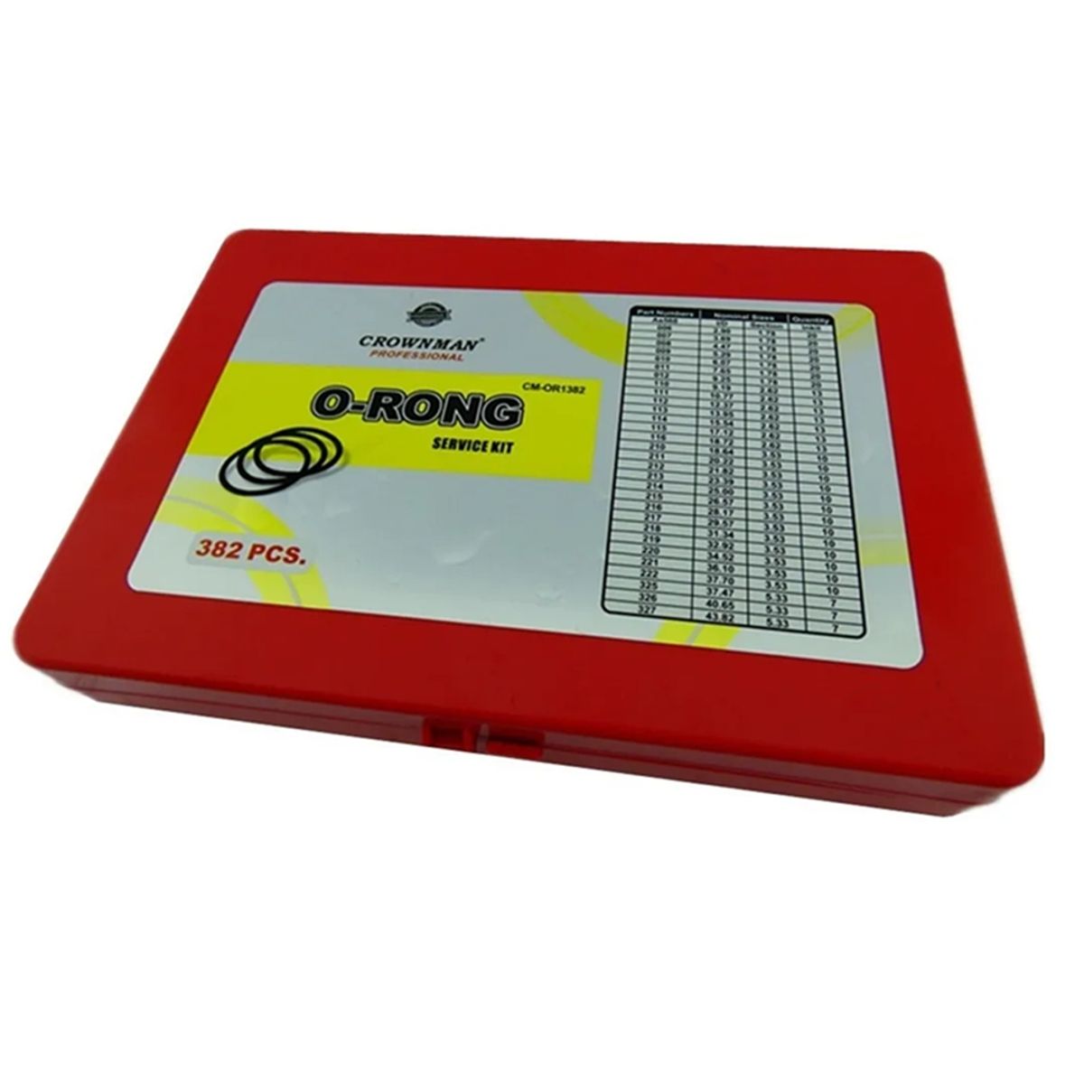 GENERICO - Juego Orrines O-ring Universales 382 Pcs Milimetro Crownman