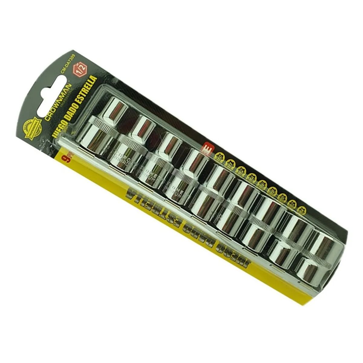 GENERICO - Set Kit Juego De Dados Torx Estrella Hembra 9 Pieza Crownman