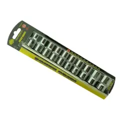 GENERICO - Set Kit Juego De Dados Hembra Hexagonal 10 Piezas Crownman