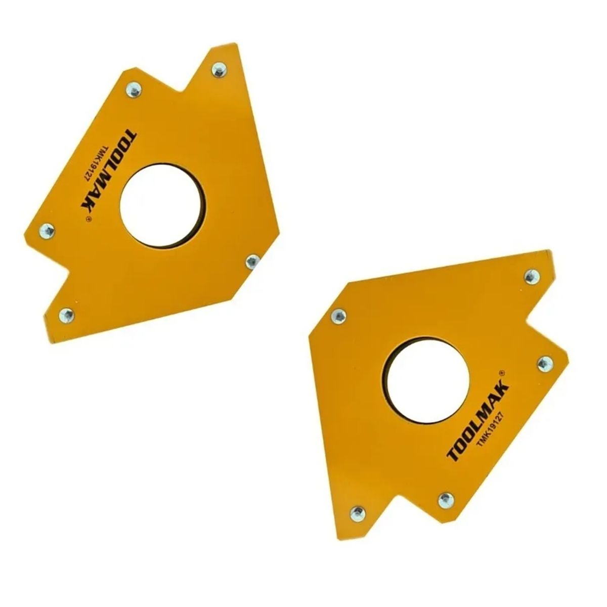 GENERICO - Pack 2 Escuadras Magnéticas 75 Lbs 5 Pulgadas Toolmak