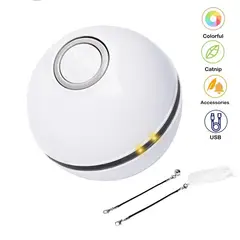 DEFENSOR FOREVER - Pelota Interactivo para Gato Eléctrico USB blanco Invierno