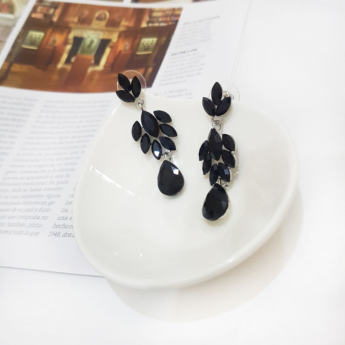 GENERICO - Aros De Fiesta En Fantasía Con Cristales Stylish