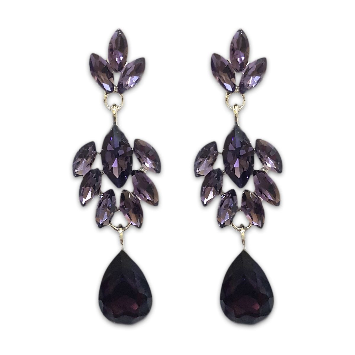 GENERICO - Aros De Fiesta En Fantasía Con Cristales Stylish