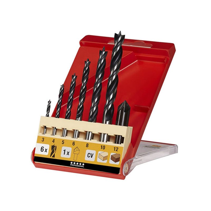 KWB - Kit Set Juego Brocas Para Madera 7 Piezas Kwb 514200