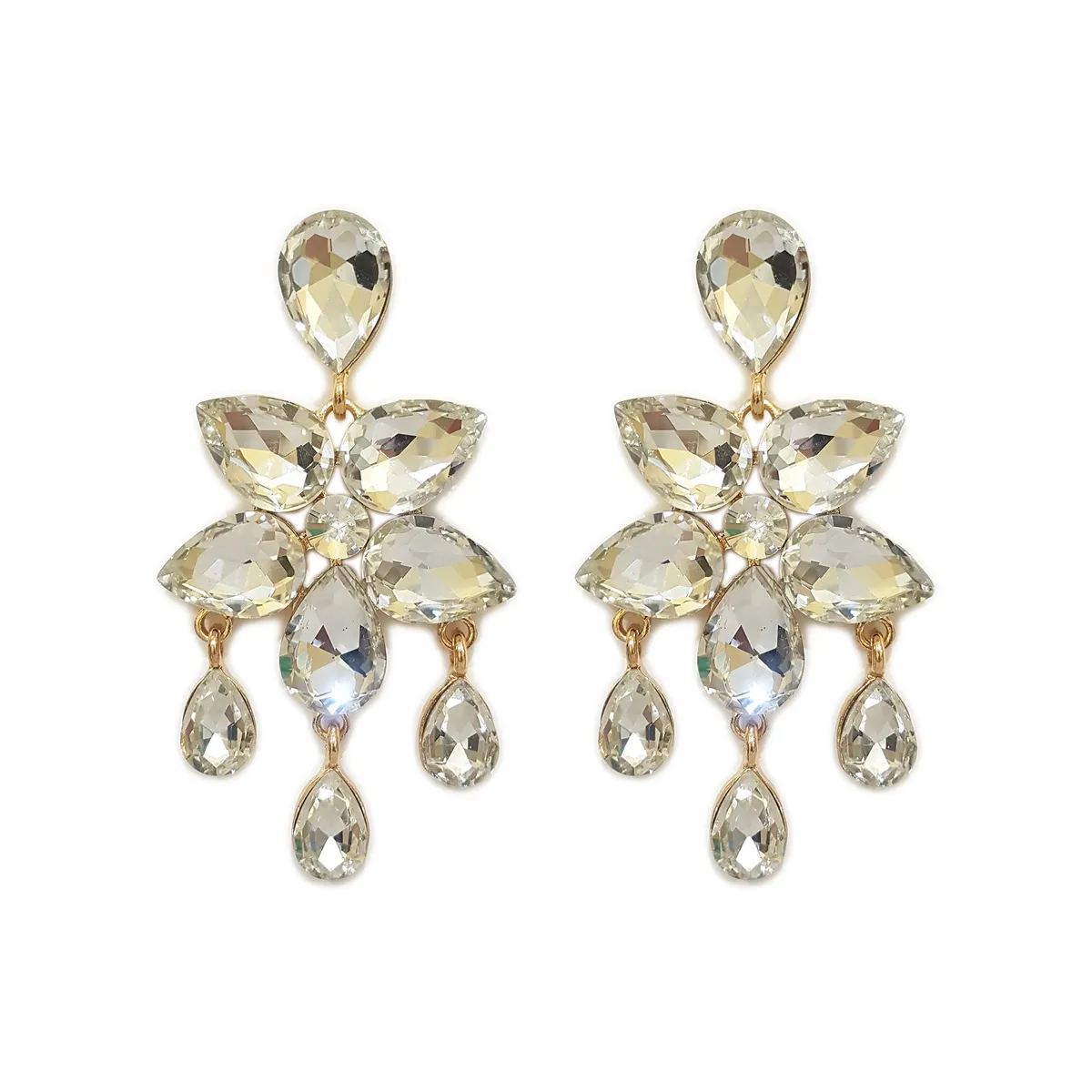 GENERICO - Aros De Fiesta En Fantasía Con Cristales Palma