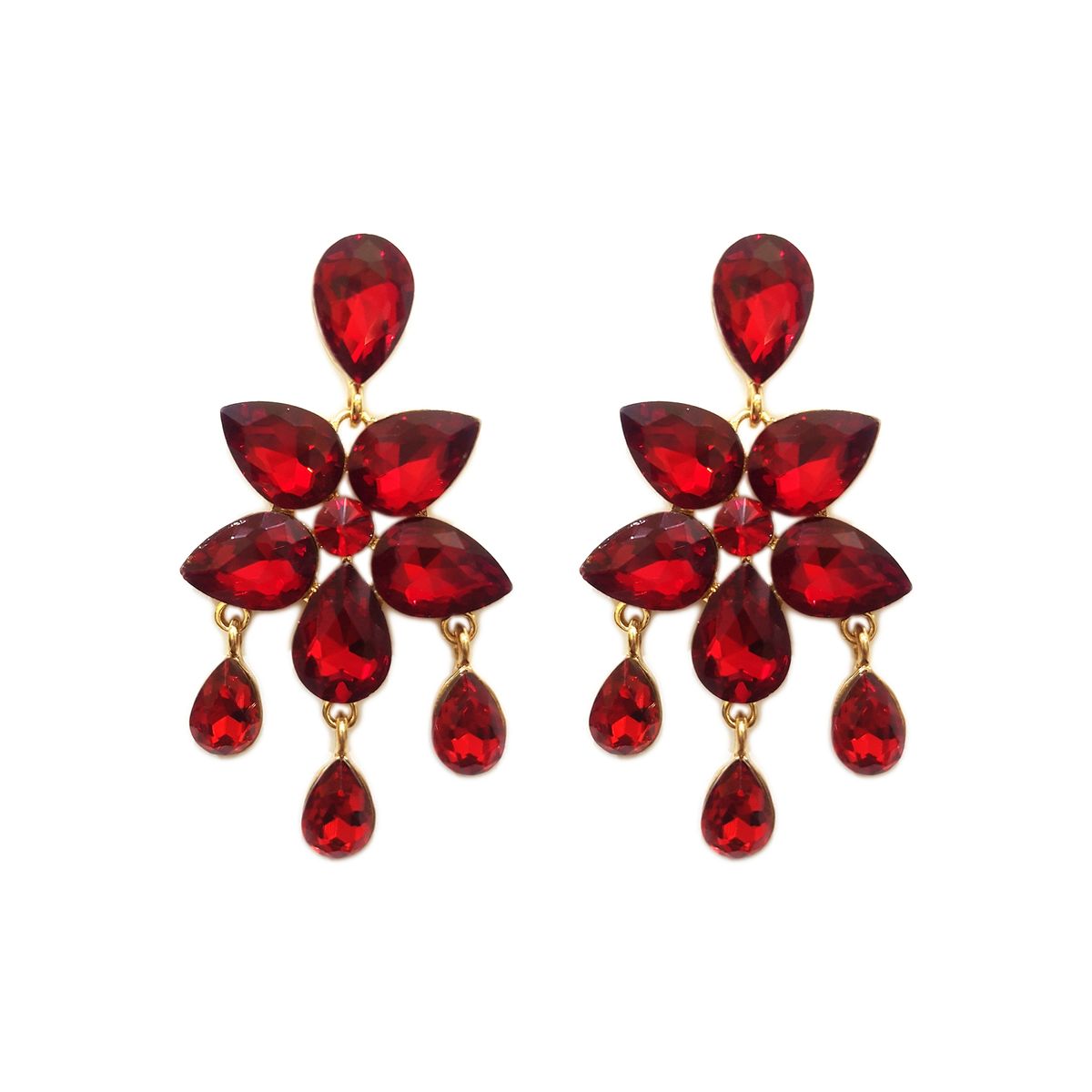 GENERICO - Aros De Fiesta En Fantasía Con Cristales Palma