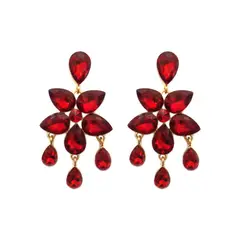 GENERICO - Aros De Fiesta En Fantasía Con Cristales Palma