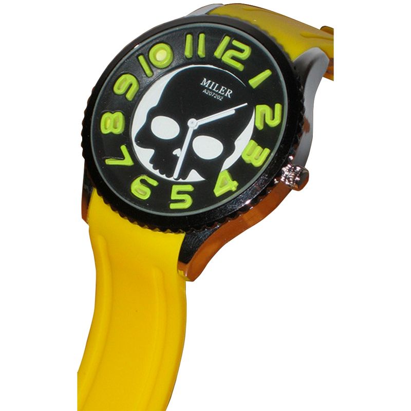 GENERICO - Reloj Calavera Amarillo