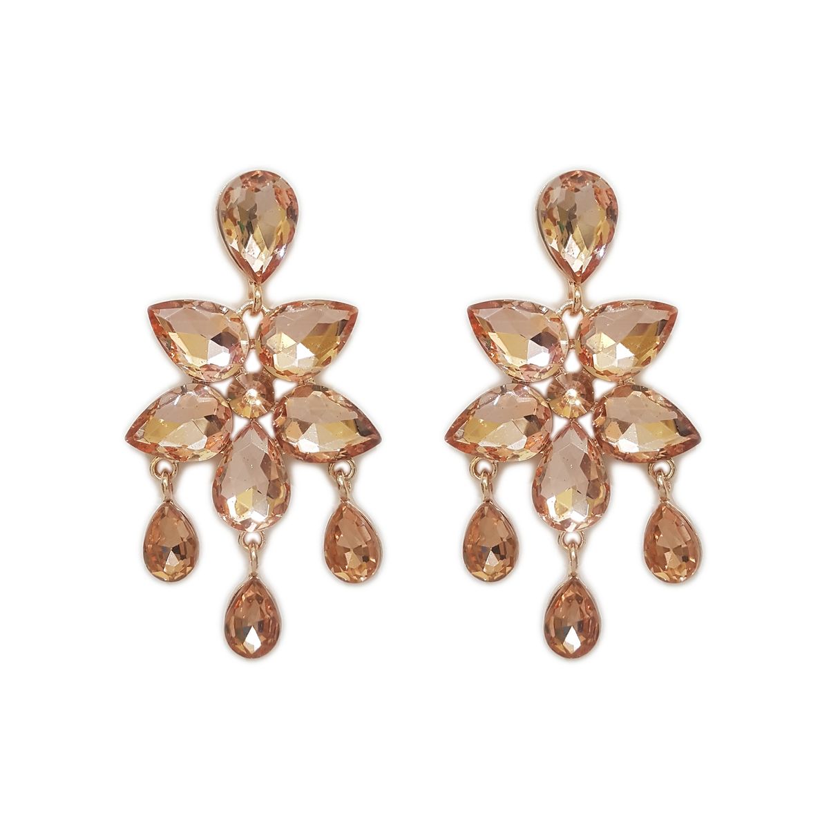 GENERICO - Aros De Fiesta En Fantasía Con Cristales Palma