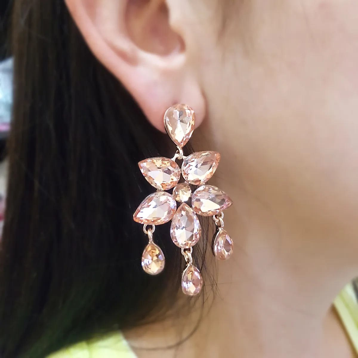 GENERICO - Aros De Fiesta En Fantasía Con Cristales Palma