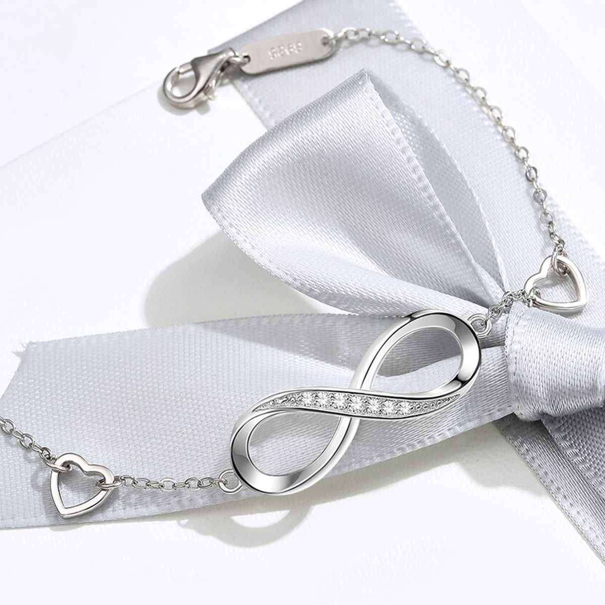GENERICO - Hermosa Pulsera Símbolo Infinito Plata Fina 925 Y Zircones…