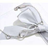 Hermosa Pulsera Símbolo Infinito Plata Fina 925 Y Zircones…