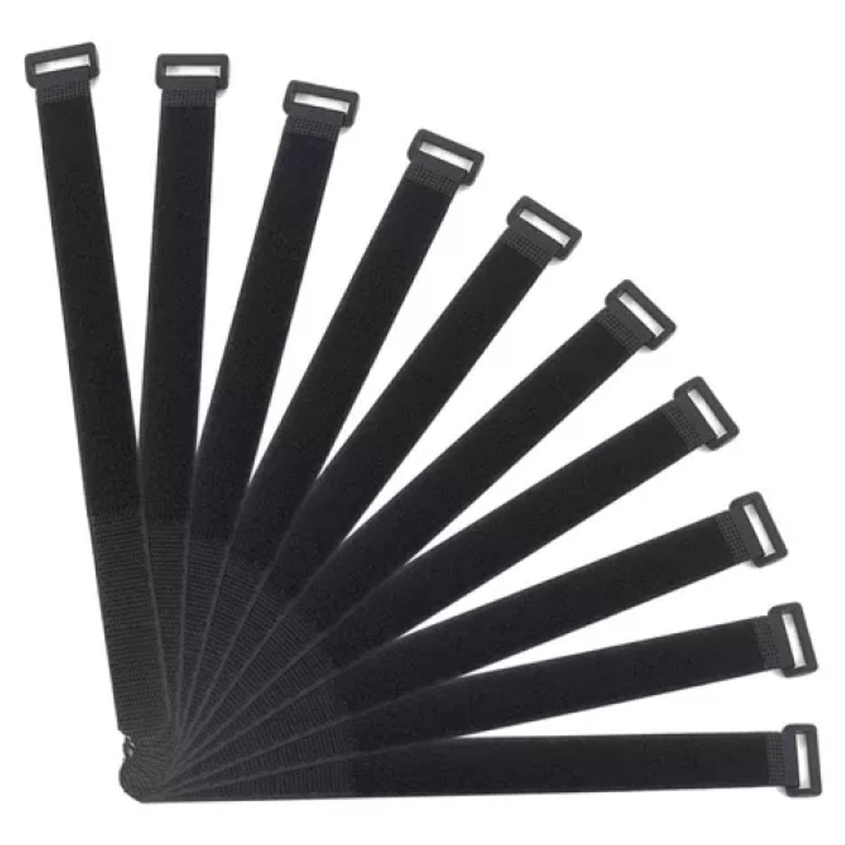 GENERICO - Correas De Velcro Amarra Cable Multiusos 30 Cm Pack 10 Und
