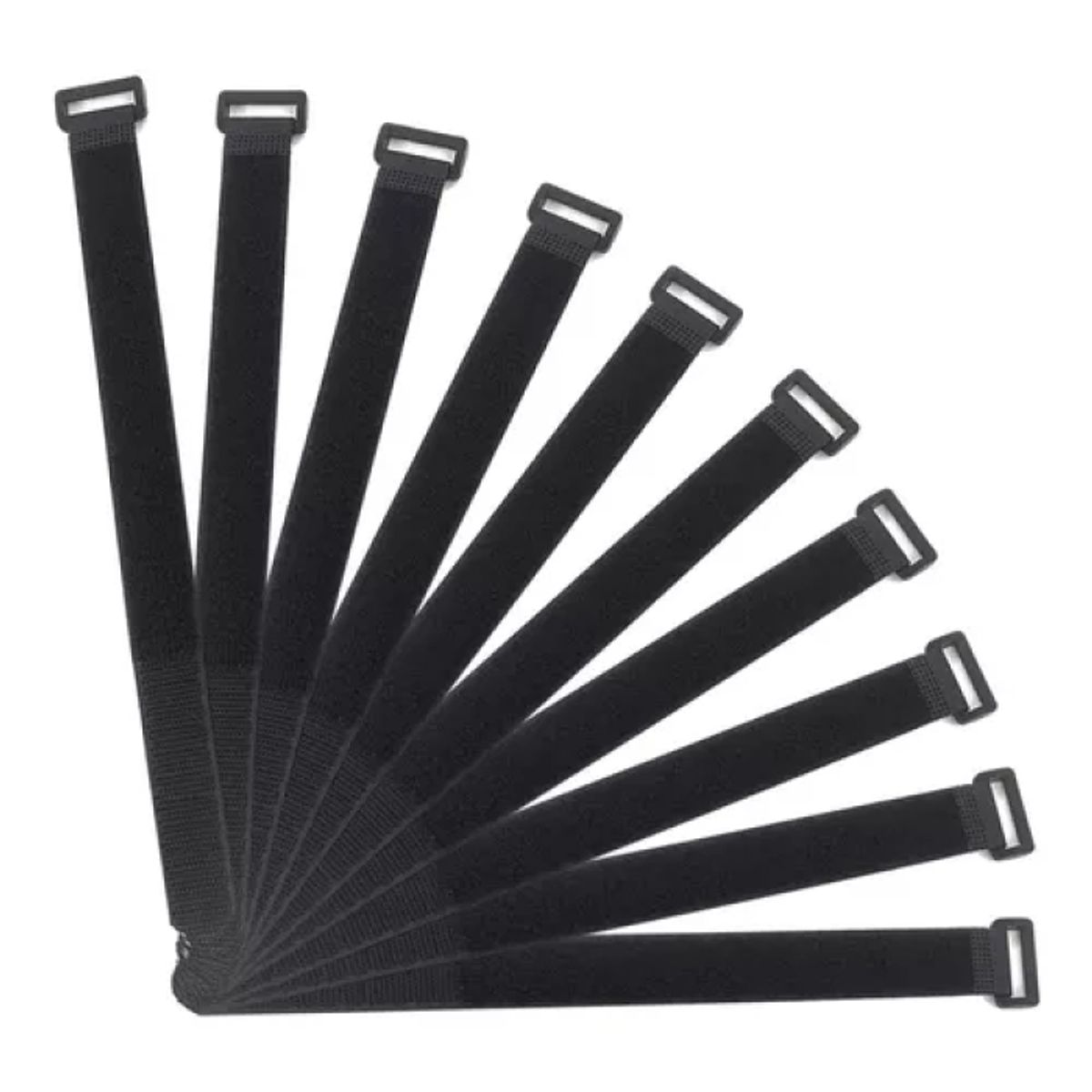 GENERICO - Correas De Velcro Amarra Cable Multiusos 30 Cm Pack 10 Und