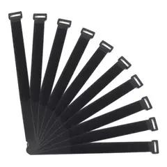 GENERICO - Correas De Velcro Amarra Cable Multiusos 30 Cm Pack 10 Und
