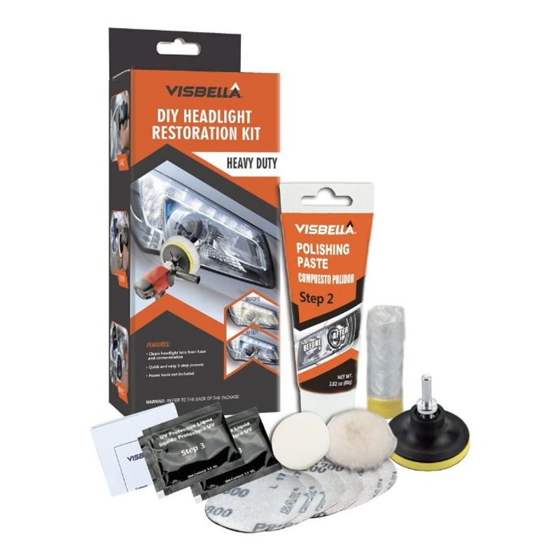 GENERICO - MeidiMake Kit de Restauración y Pulido de Faros