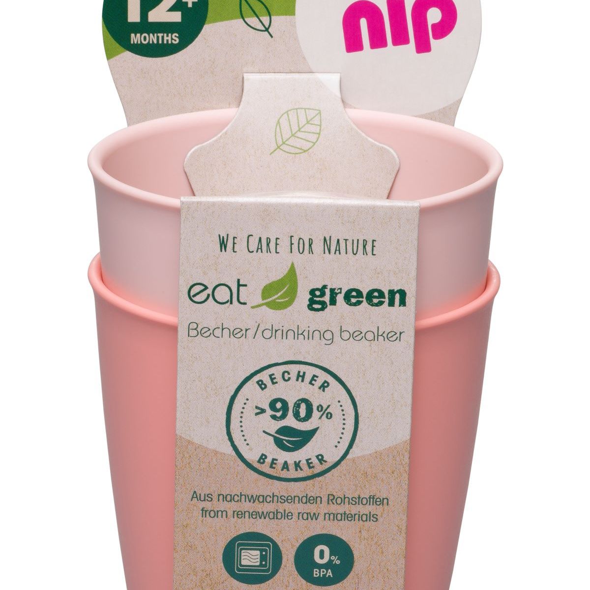 NIP - Vasos Green Pack 2 Rosa NIP