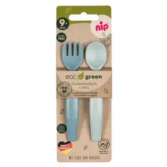 NIP - Cubiertos de aprendizaje Green Set 2 Azul