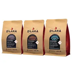 CAFE DLARA - Pack D'Lara 3 bolsas de 250g Café de Especialidad Colombia - Molido