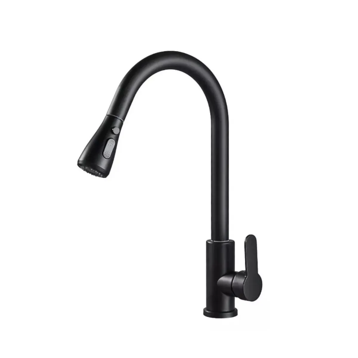 GENERICO - Llave Monomando Lavaplatos Profesional Extraíble Negra