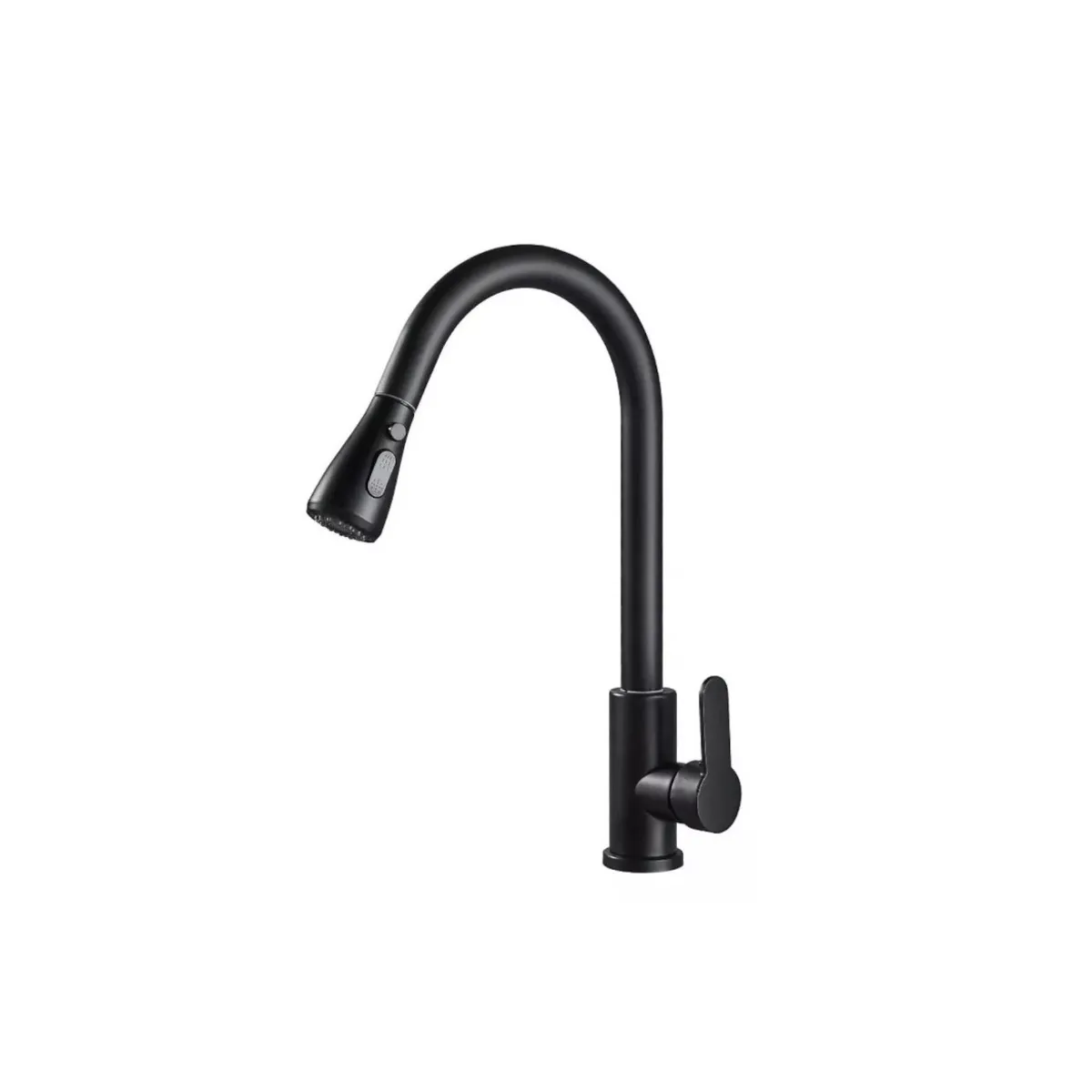 GENERICO - Llave Monomando Lavaplatos Profesional Extraíble Negra