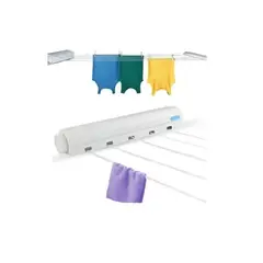GENERICO - Tendedero Secador Ropa Retráctil De Pared Interior Exterior