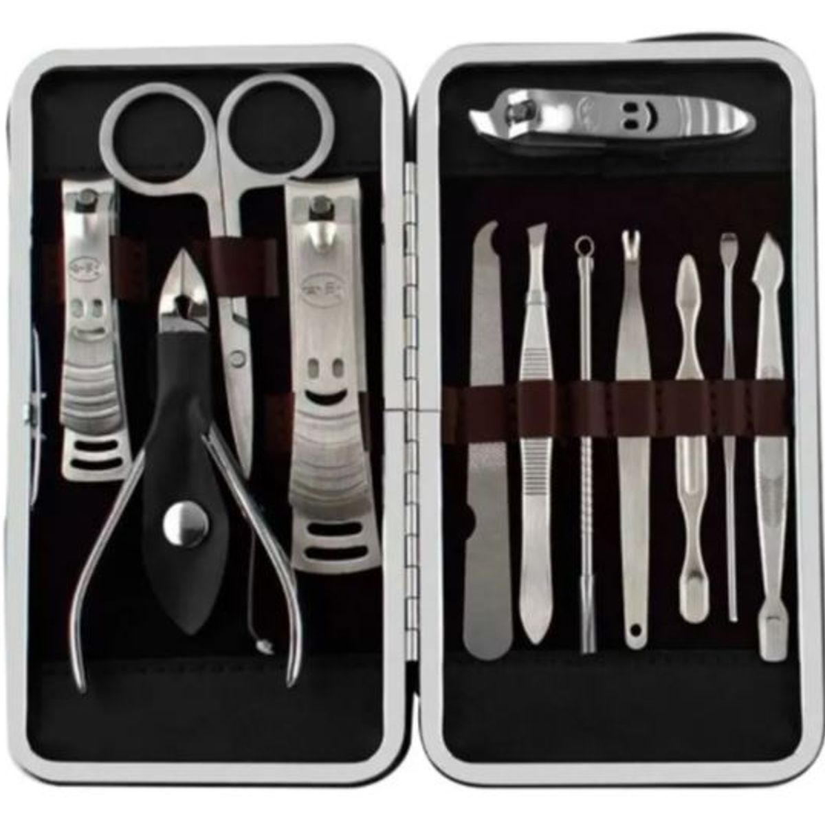 GENERICO - SET MANICURE PROFESIONAL CON ESTUCHE12 PIEZAS AI40
