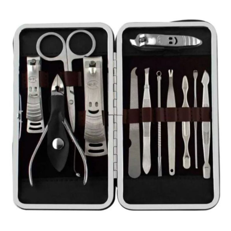 INVENCIBLE - SET MANICURE PROFESIONAL CON ESTUCHE12 PIEZAS AI40