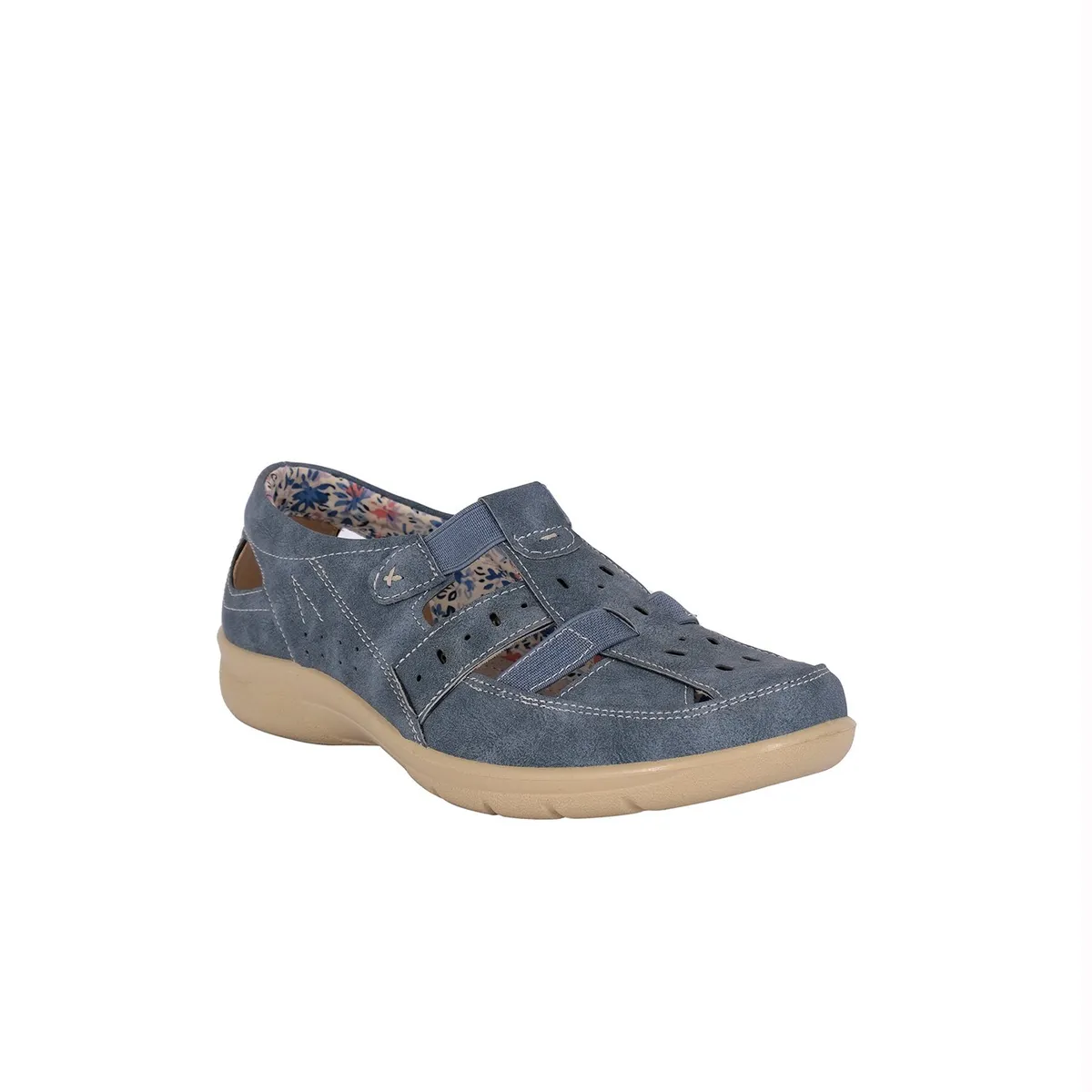 PASSER - Mocasin Mujer Celeste Crisantemo Passer