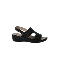 PASSER - Sandalia Mujer Negro Sherpi