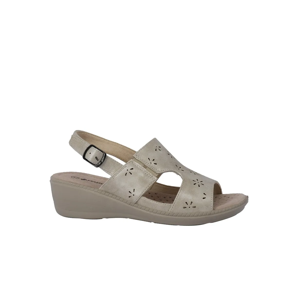 PASSER - Sandalia Mujer Crema Sherpi Passer