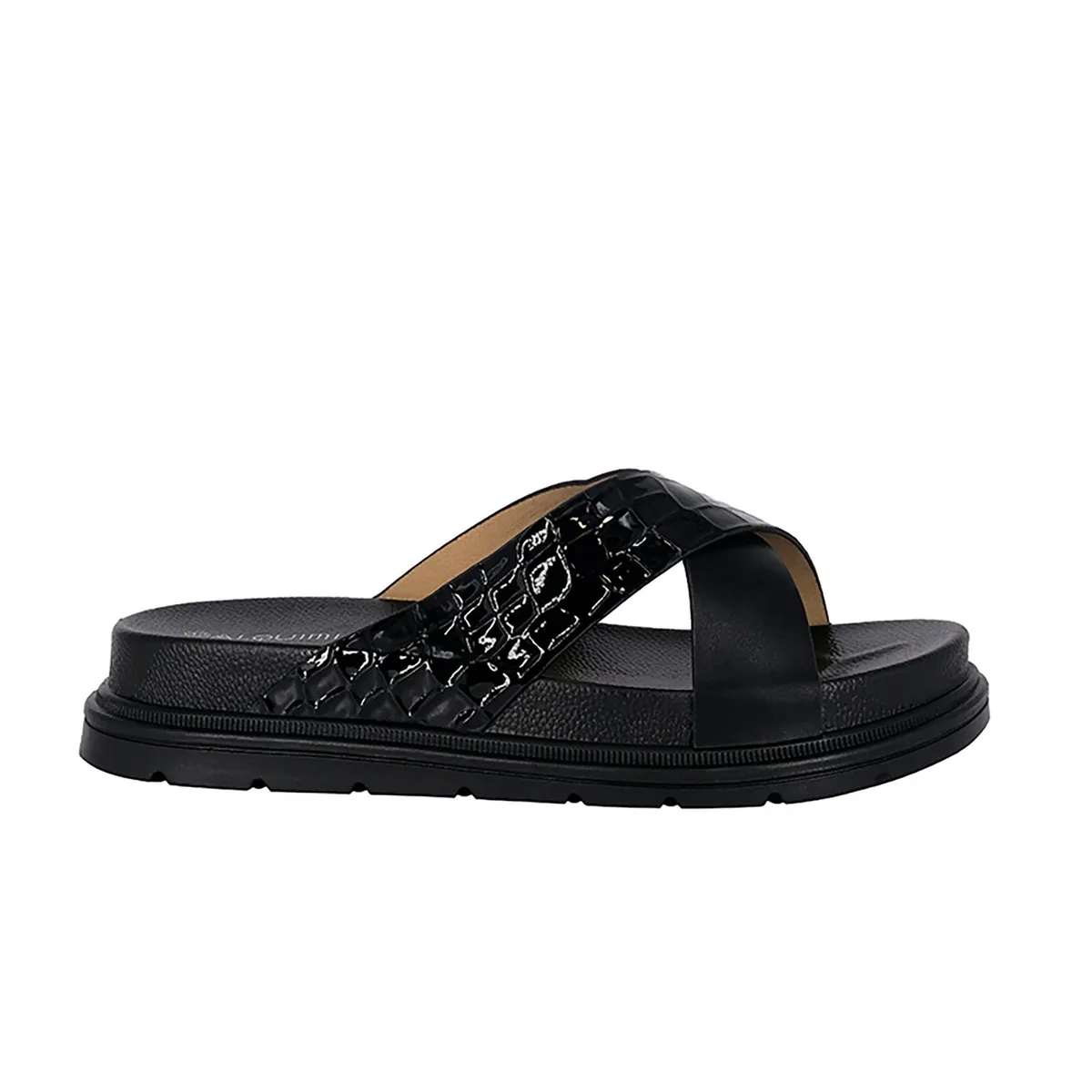 ALQUIMIA - Sandalia Mujer Negro Farming Alquimia