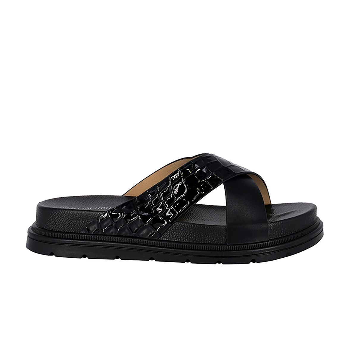 ALQUIMIA - Sandalia Mujer Negro Farming Alquimia