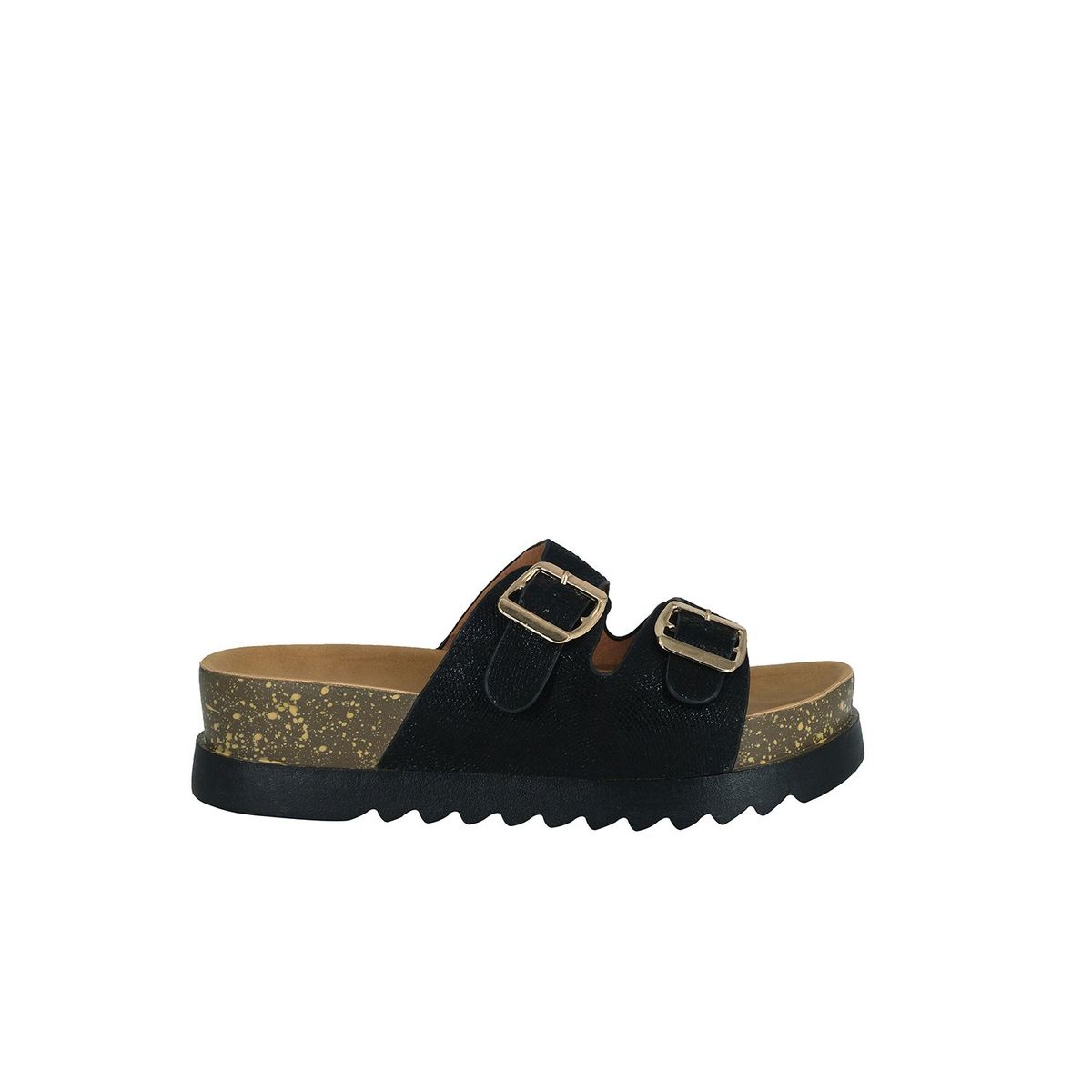 ALQUIMIA - Sandalia Mujer Negro Ayaka Alquimia