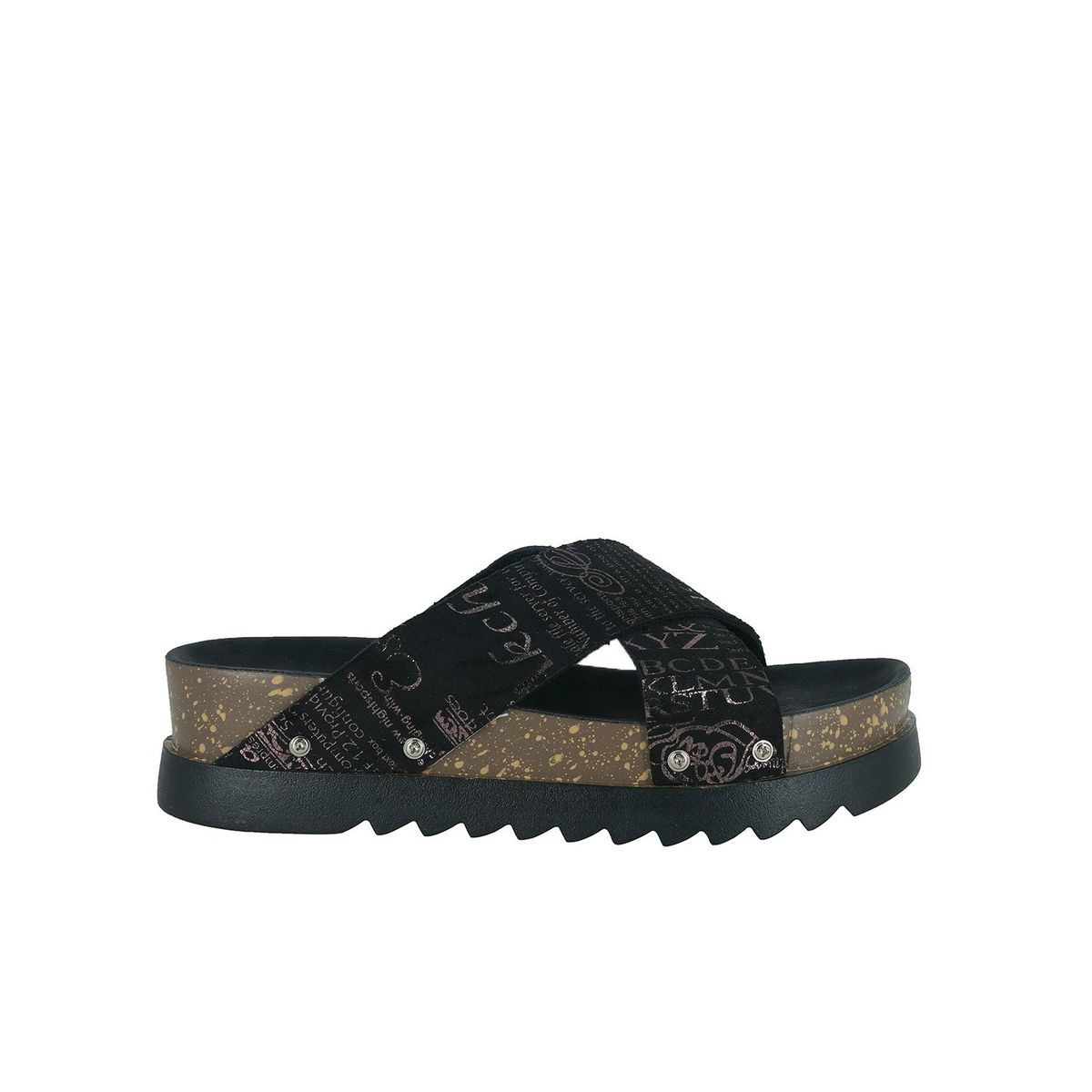 ALQUIMIA - Sandalia Mujer Negro Masato Alquimia