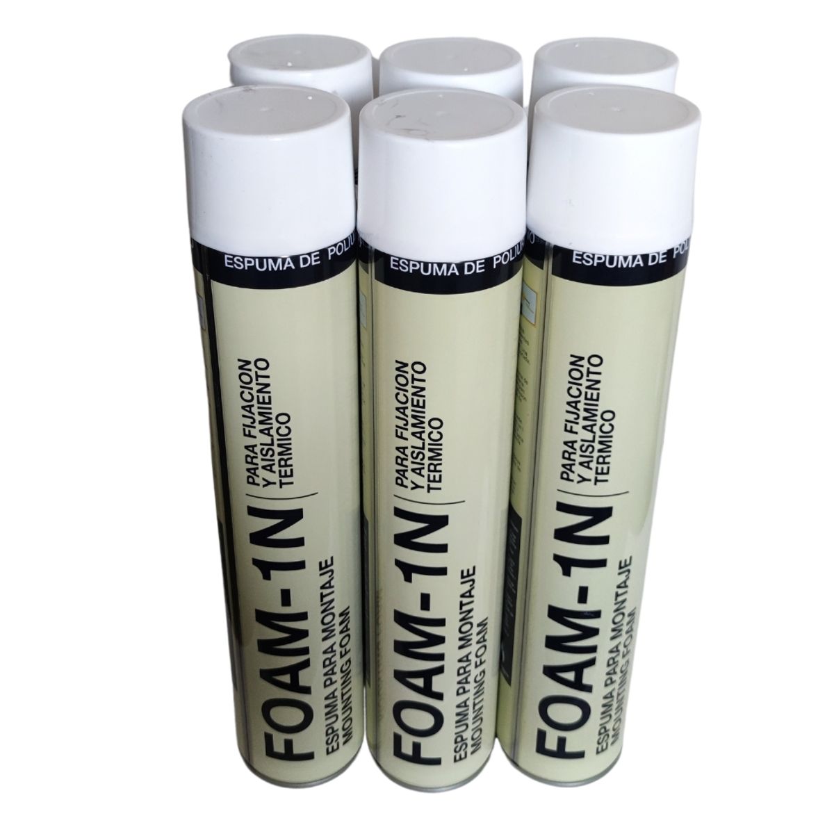 FULLSELLO - Caja 6 Und Espuma Expansiva Poliuretano Foam-1n 750ml